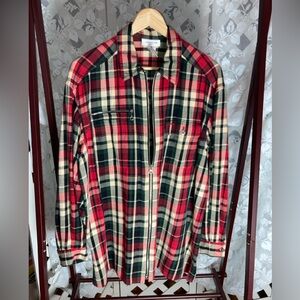 Vintage Jones New York flannel shirt jacket size M